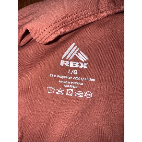 RBX Tank Top Sz L Built In Bra Terracotta Activewear Workout Yoga Gym Athleisure - Picture 11 of 11
